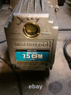 Mastercool 90067 Vacuum Pump 7.5 CFM Two Stage emerson c55jxjft-4448 service 1/2