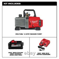 Milwaukee 2941-21 M18 FUEL 18V 5 CFM Cordless Li-Ion Vacuum Pump Kit