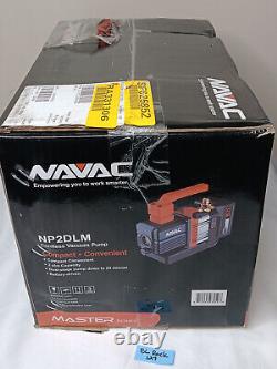 NAVAC NP2DLM BreakFree Cordless Vacuum Pump, 2cfm, Dual-Stage, Brushless DC Mot