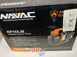 NAVAC NP4DLM BreakFree Cordless Vacuum Pump, 4cfm, Dual-Stage, Brushless DC Mot