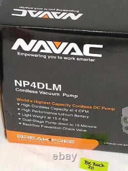NAVAC NP4DLM Cordless Vacuum Pump (4 CFM)
