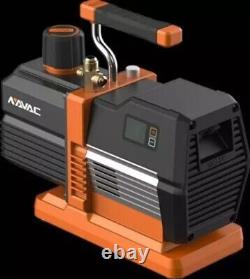 NAVAC NRP6DI 6 CFM, 15 Micron 2-Stage Smart Vacuum Pump, 3/4 HP, 115V