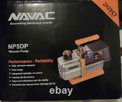 NAVAC Pro NP5DP Vacuum Pump 5 CFM Dual-Stage HVAC Tool