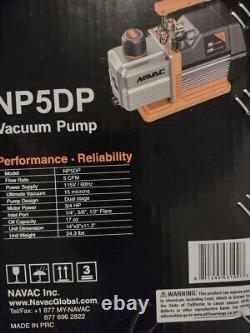 NAVAC Pro NP5DP Vacuum Pump 5 CFM Dual-Stage HVAC Tool