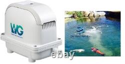 NEW 3.25 cfm HiBlow Fish Pond Aeration / Septic Pump 1/2 Acre Ponds or 24,000gal