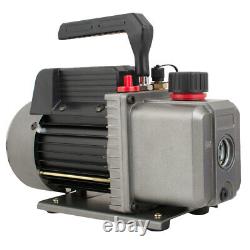 NEW1/4HP 3.5CFM Single Stage Air Vacuum Pump and R134a AC Manifold Gauge Set Kit