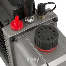NEW1/4HP 3.5CFM Single Stage Air Vacuum Pump and R134a AC Manifold Gauge Set Kit
