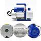 New 3.5 Cfm Rotary Vane Air Vacuum Pump For Hvac/ac Refrigerant Recharging