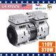 New 370w 8 Bar Oilless Piston Compressor Pump Double Cylinder High Pressure