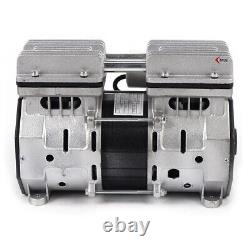 New 370W 8 Bar Oilless Piston Compressor Pump Double Cylinder High Pressure