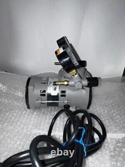New Cole Parmer PTFE-Coated Vacuum Pump, Gauge/Reg/Valve 0.75 cfm