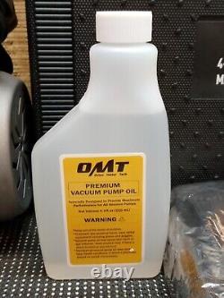 OMT 4CFM Air Vacuum Pump Refrigeration AC Manifold Gauge Set w Leak Detector&Bag
