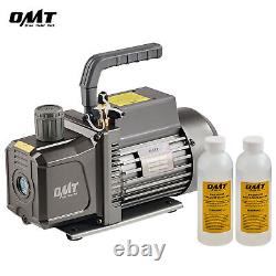 OMT Dual Stage Vacuum Pump 9 cfm 3/4 hp Rotary Vane Vacuum Pump HVAC Servicing