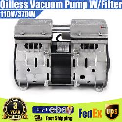 Oilless Vacuum Pump Industrial Oil-Free Piston Vacuum Pump WithFilter BEST SELL