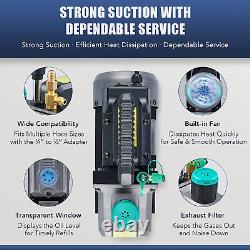 Orion Motor Tech AC Vacuum Pump and Gauge Set, 4.5 Cfm HVAC Vacuum Pump and 4 Wa