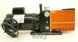 PASCAL Alcatel CIT 2015 Dual Stage Rotary Vacuum Pump Tested for Rebuild As-Is