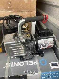 PLATINUM 7 CFM Spark-Proof Vacuum Pump with Dual Voltage Motor and 1qt Oil