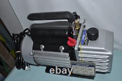 Pittsburgh 3 CFM Two Stage Vacuum Pump with HOSE, MANUAL & BOX