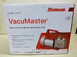 ROBINAIR, VacuMaster, Vacuum Pump, 1.5 CFM, 115V, 60Hz, 15150