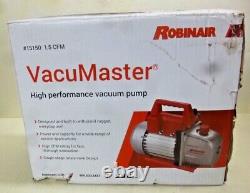 ROBINAIR, VacuMaster, Vacuum Pump, 1.5 CFM, 115V, 60Hz, 15150