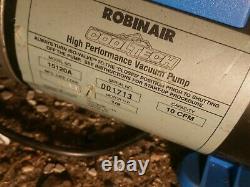 Robinair 15120A High Performance Vacuum Pump, Two Stage, 115v 10cfm 1/2hp