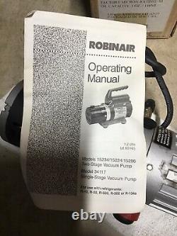 Robinair #15234 Vacu Master 1.2 CFM High Vacuum Pump R12-R22-R-500-R502 or R134a