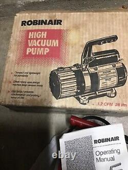 Robinair #15234 Vacu Master 1.2 CFM High Vacuum Pump R12-R22-R-500-R502 or R134a