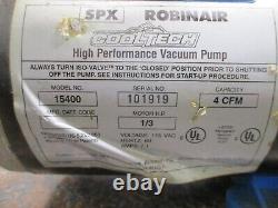 Robinair 15400 SPX Cooltech Refrigerant Vacuum Pump 4 CFM 1/3hp Emerson C55nxhgj