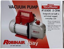 Robinair 15500 VacuMaster Economy Vacuum Pump 2-Stage, 5 CFM, Red