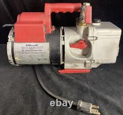 Robinair Vacumaster High Performance 6 CFM Vacuum Pump 15600 with GE Motors Works