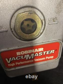 Robinair Vacumaster High Performance 6 CFM Vacuum Pump 15600 with GE Motors Works