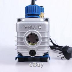 Rotary Vane Deep Vacuum Pump 2.12CFM R410a 220V Single Stage AC HVAC 2PA