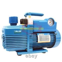 Rotary Vane Vacuum Pump 2 Stage 4.24CFM 1/2HP For Air Conditioning Refrigerator