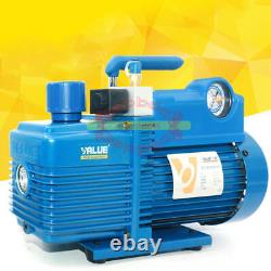 Rotary Vane Vacuum Pump 2 Stage 4.24CFM 1/2HP For Air Conditioning Refrigerator