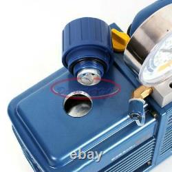 Rotary Vane Vacuum Pump 2 Stage 4.24CFM 1/2HP For Air Conditioning Refrigerator