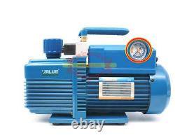 Rotary Vane Vacuum Pump 2 Stage 4.24CFM 1/2HP For Air Conditioning Refrigerator