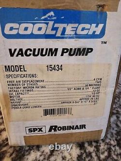 SPX Robinair 15434 CoolTech Vacuum Pump 2-Stage 4 CFM