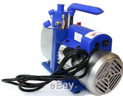 Single Stage 7 CFM 1/2 HP Rotary Vane Deep Vacuum Pump 110V 60Hz HVAC AC Tool
