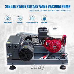 Single Stage Oil Sealed 58CFM DC12V Gasoline Drive Rotary Vane Vacuum Pump