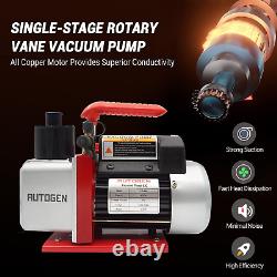 Single-Stage Rotary Vane Vacuum Pump 4CFM 5 Pa 1/3HP for Air Conditioner Refrige