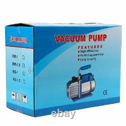 Single Stage Vacuum Pump 3CFM 1/4HP Rotary Vane Deep HVAC AC Air Tool CA Stock
