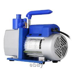 Single Stage Vacuum Pump 7CFM 1/2HP Rotary Vane 250ml Electric 198L/MIN Air Tool