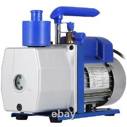 Single Stage Vacuum Pump 7CFM 1/2HP Rotary Vane Conditioning Air Tool Deep HVAC
