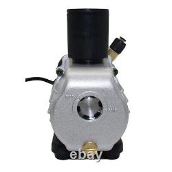 Single Stage Vacuum Pump Rotary Vane 3.6CFM 1/5HP Deep AC Air Tool 220V