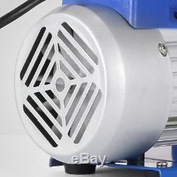 Single Stage Vacuum Pump Rotary Vane 7CFM 1/2HP Deep HVAC AC Air Tool Black New