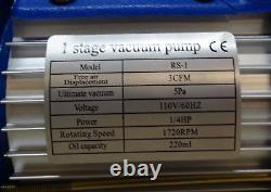 Star 1 Stage Vacuum Pump # Rs-1 3cfm 110v 1/4 HP & Bienzumbado Bees Wax Chamber