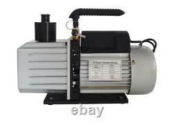 TECHTONGDA 110V 7CFM Rotary Vane Double Stage Vacuum Pump Overall Design
