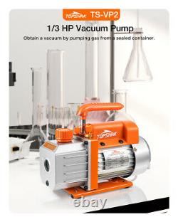 Topshak TS-VP2 4CFM 1/3 HP Vacuum Pump Air Conditioner Refrigerant