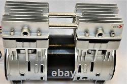 Twin Piston Oil-less Dry Run Vacuum Pump/Compressor 5CFM Epoxy CNC Table Medical