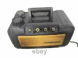 Used Fieldpiece 8 CFM 2 Stage Vacuum Pump VP85 4 Port 1/4 3/8 (x2) 1/2 Works